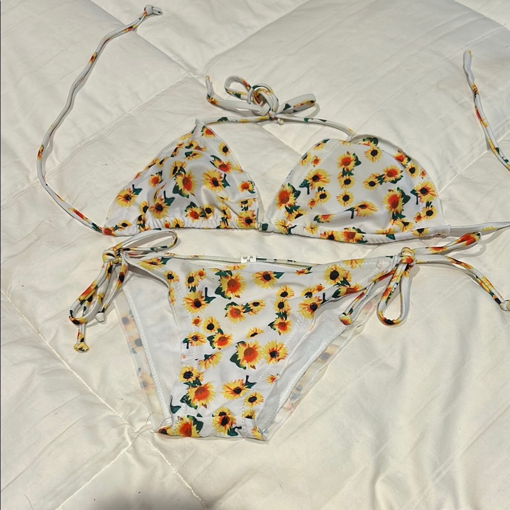 Sunflower Print Bikini